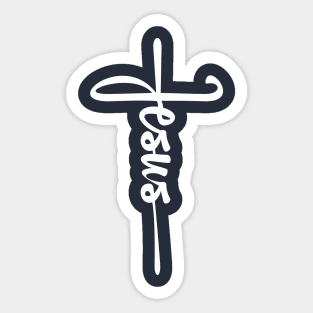 Jesus Cross T-Shirt Christian Tee Sticker